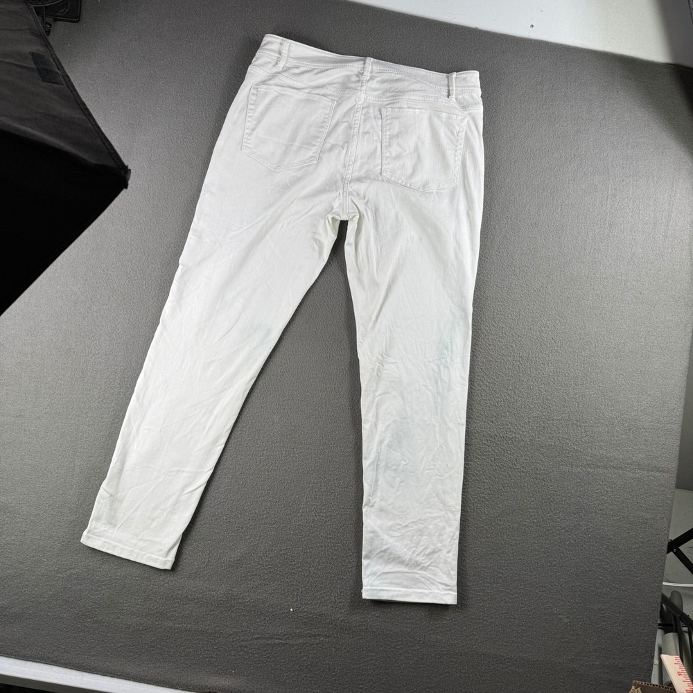 J Jill Jeans Women 8 Authentic Fit Slim Ankle White Street Casual Work Travel - Picture 3 of 12
